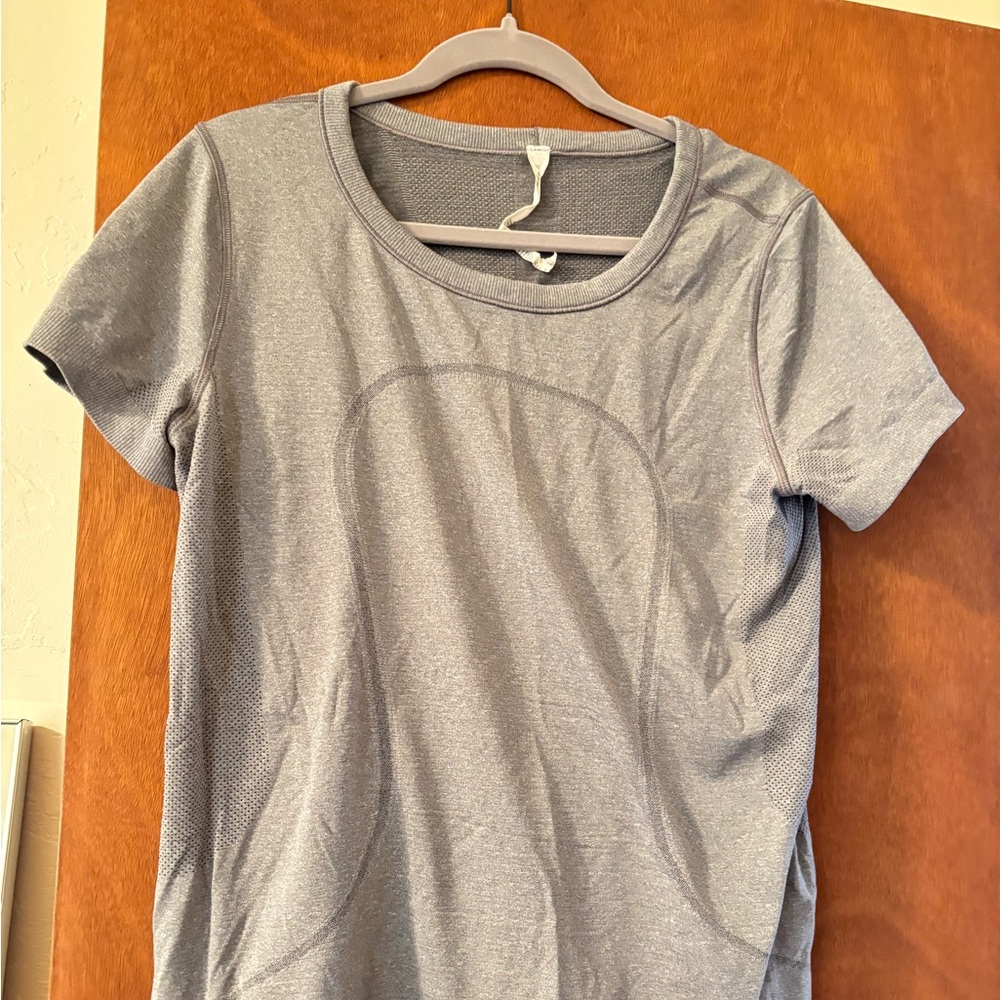 Gray Lululemon Women's Workout Top